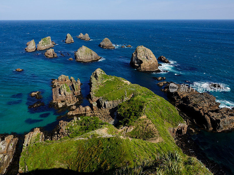 纽西兰Catlins的Nugget Point。